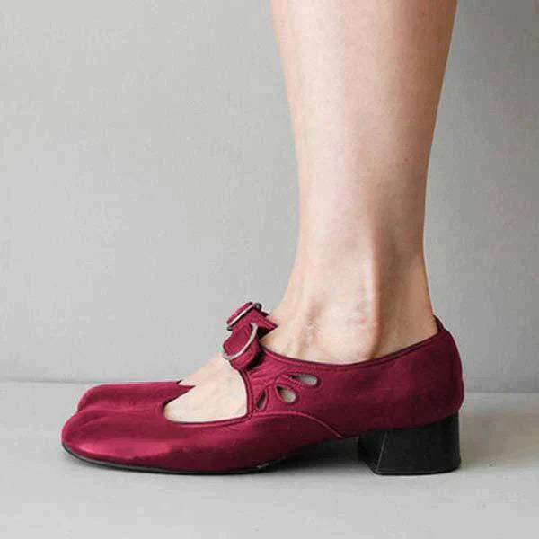 Emma™ - Klassieke Sandalen met Leren Hak