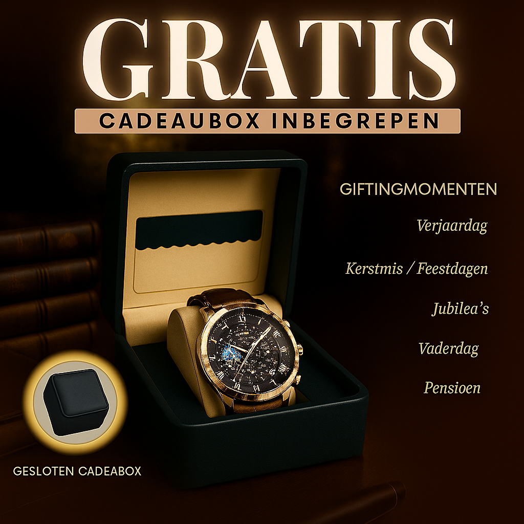 Luxe chronograafhorloge