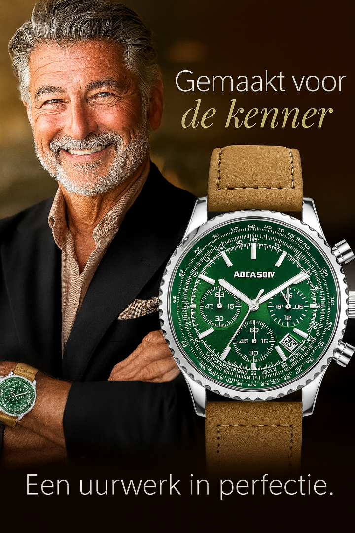 Luxe chronograafhorloge