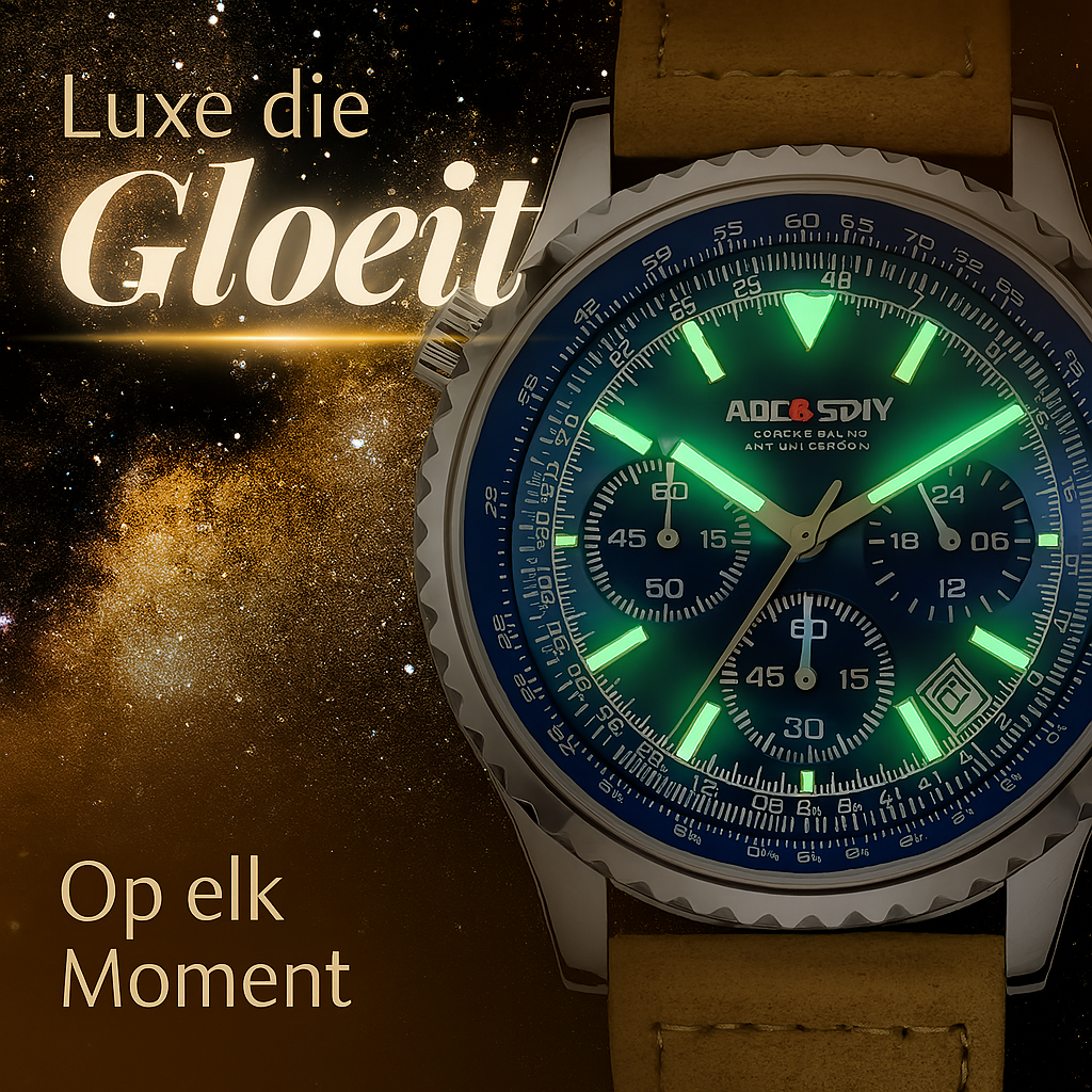 Luxe chronograafhorloge