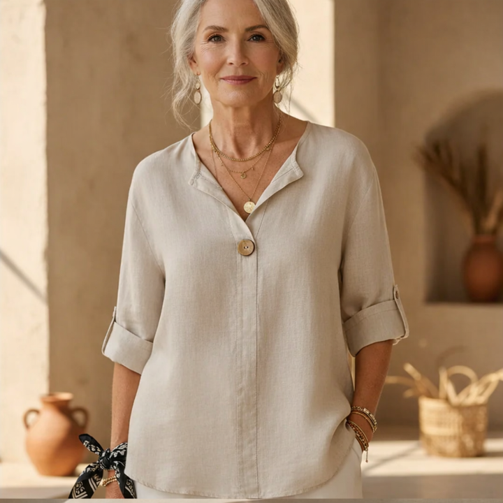 Luna - Casual V-Hals Blouse