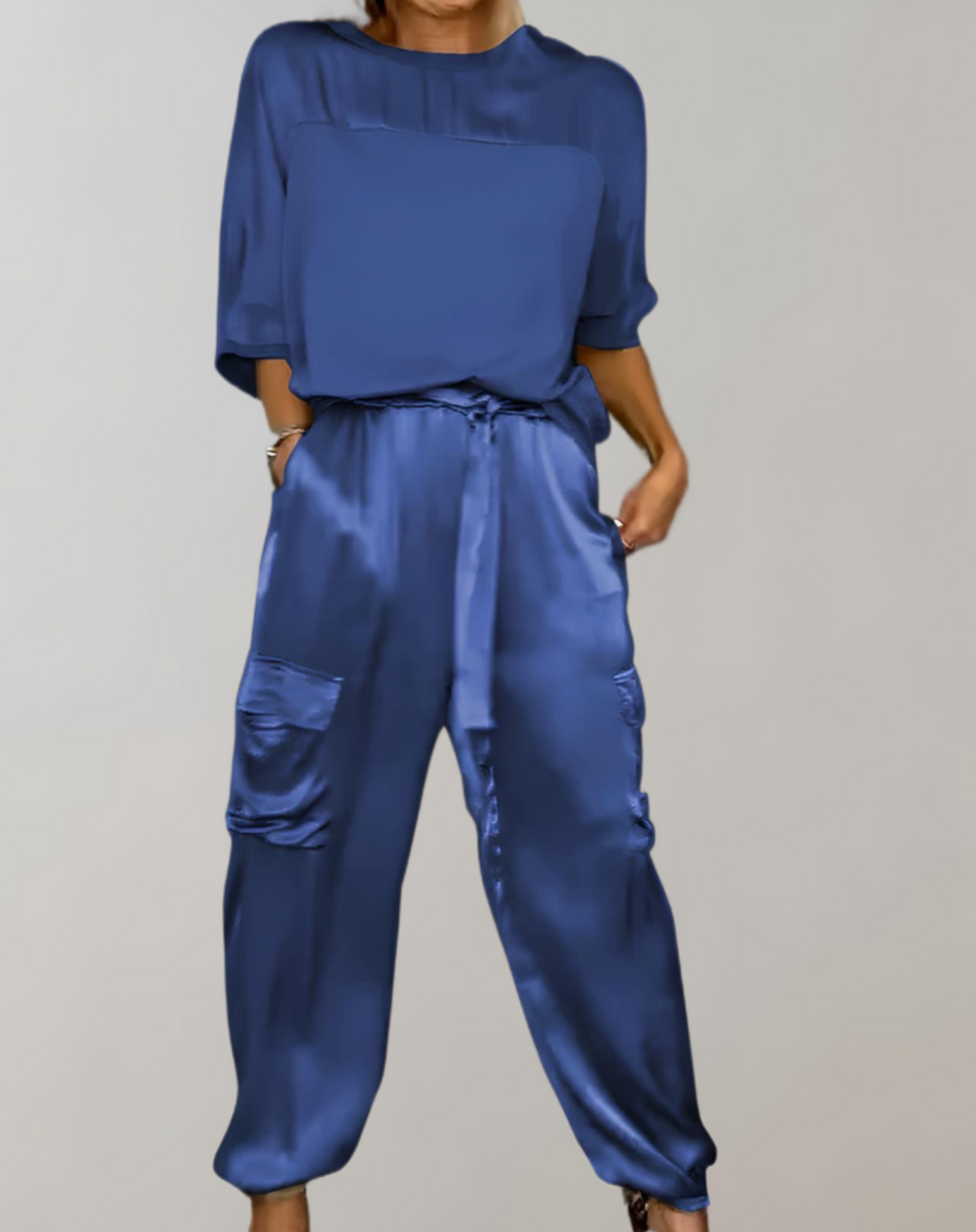 Finley - Zijdezachte Cargo Lounge Set