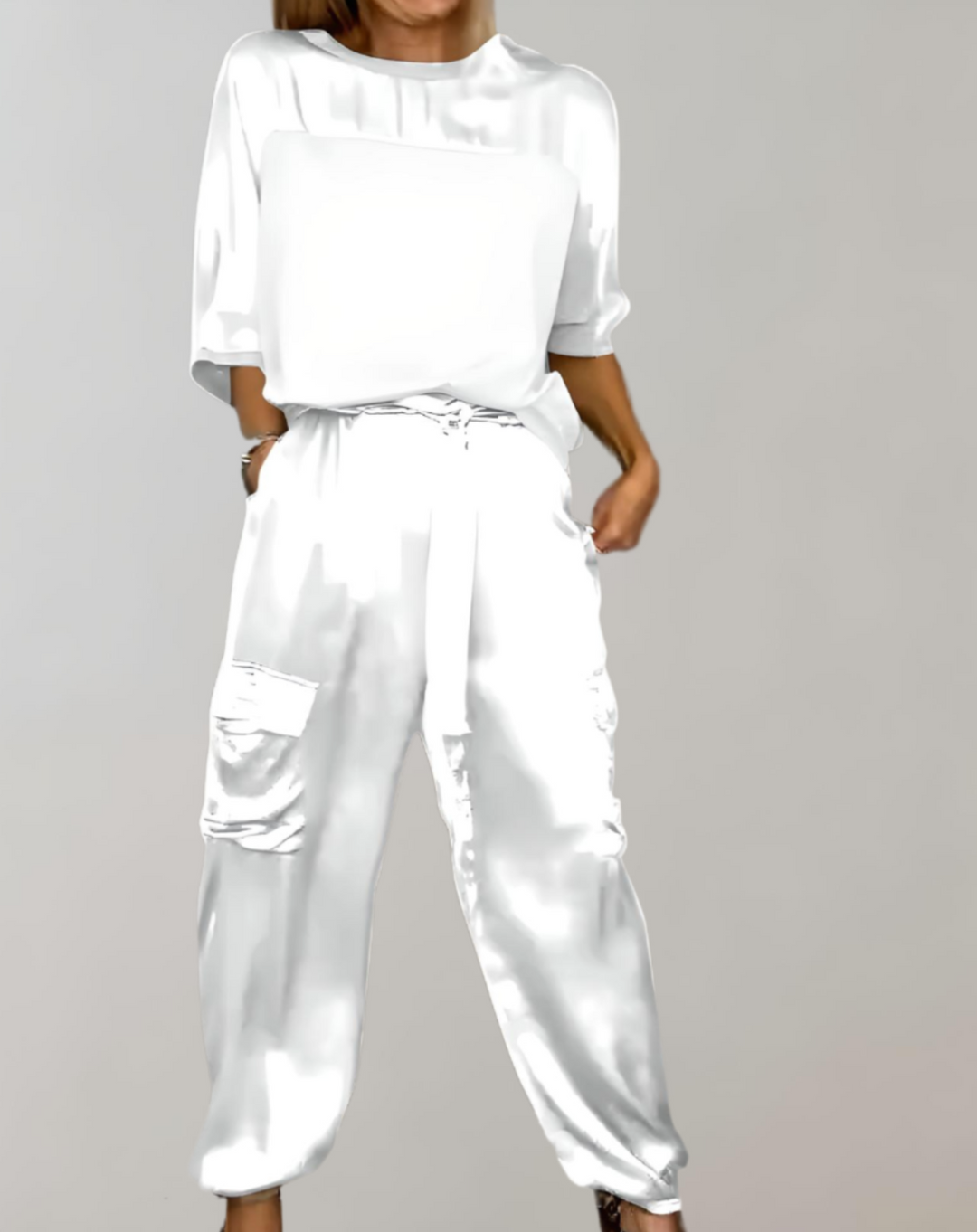 Finley - Zijdezachte Cargo Lounge Set