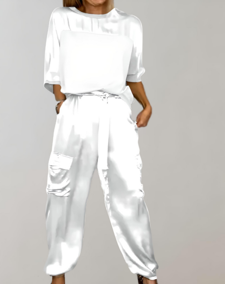 Finley - Zijdezachte Cargo Lounge Set