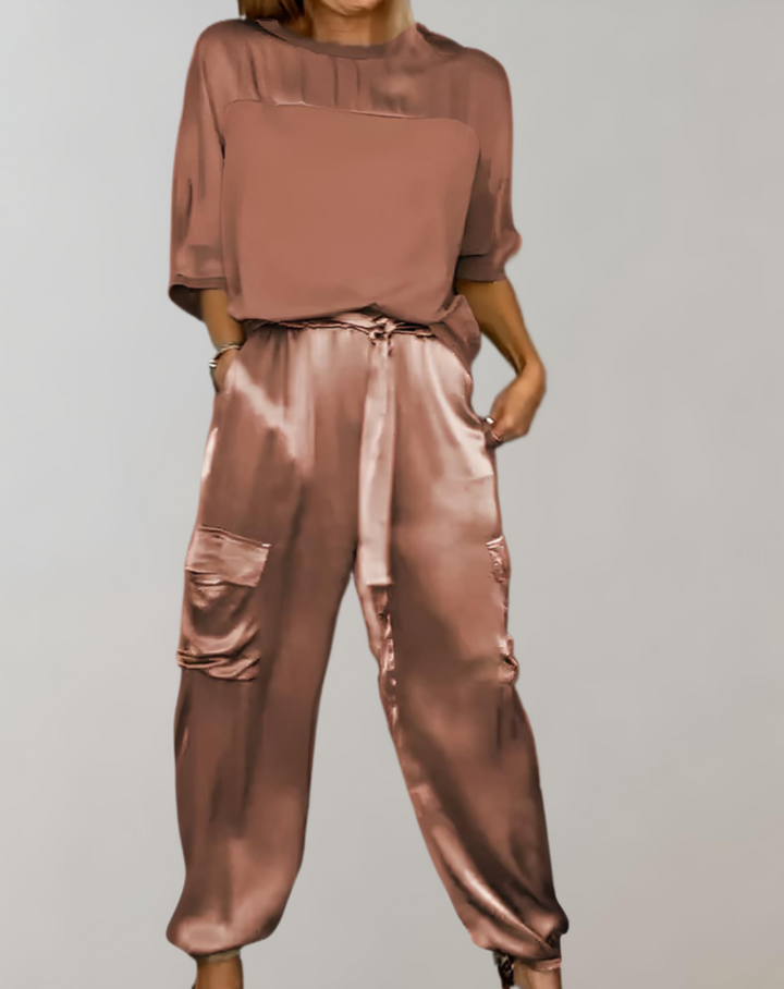 Finley - Zijdezachte Cargo Lounge Set