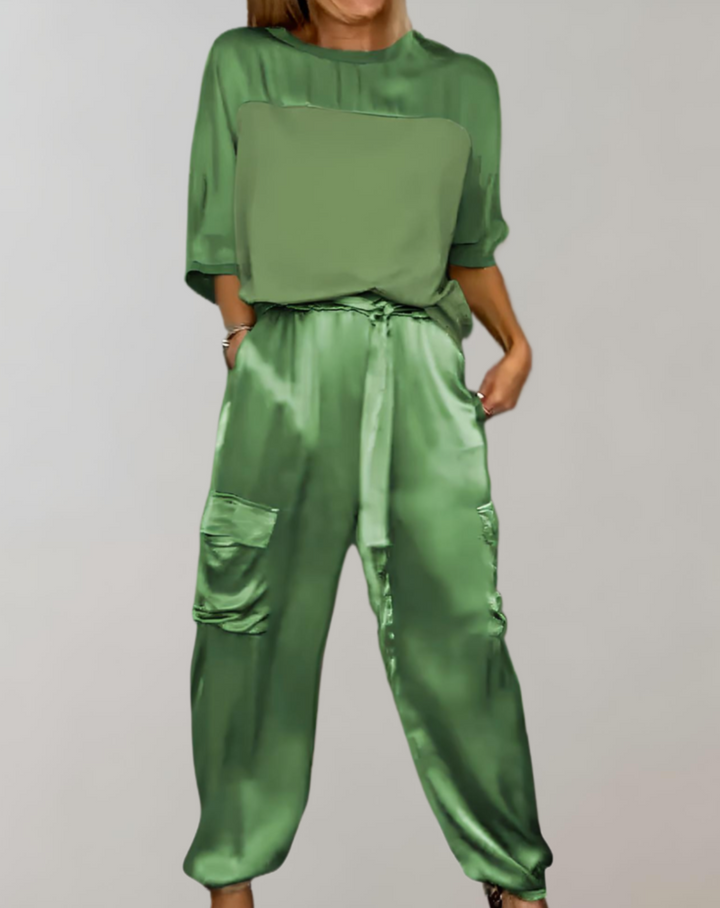 Finley - Zijdezachte Cargo Lounge Set