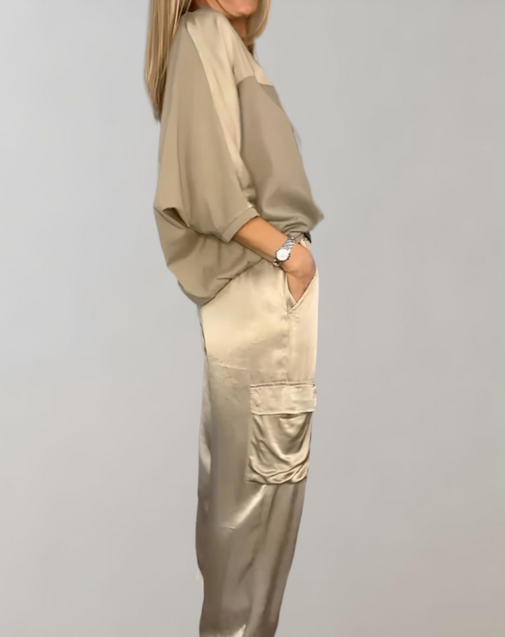 Finley - Zijdezachte Cargo Lounge Set