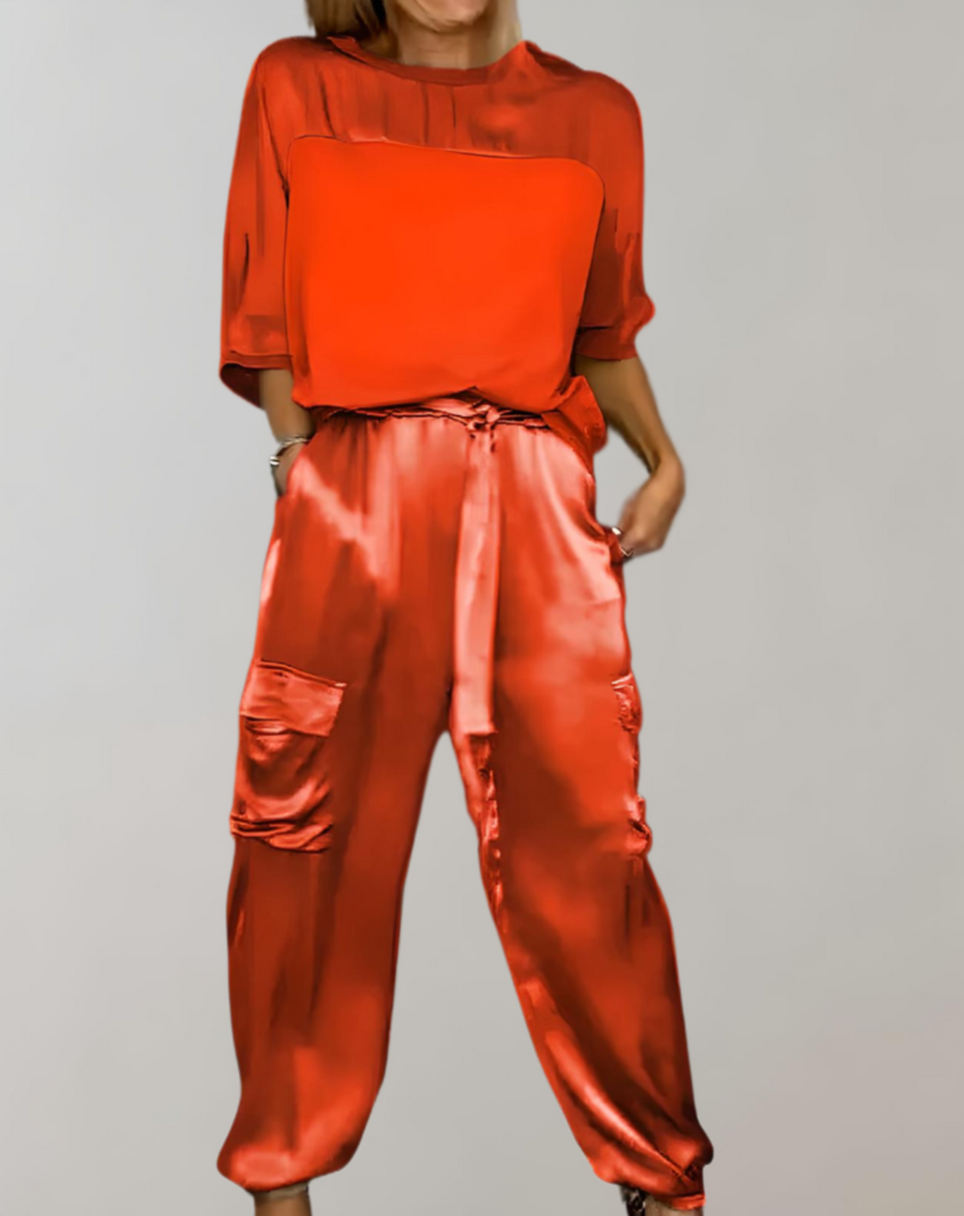 Finley - Zijdezachte Cargo Lounge Set