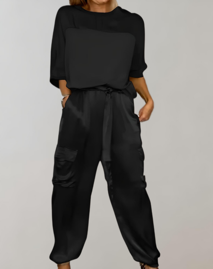 Finley - Zijdezachte Cargo Lounge Set