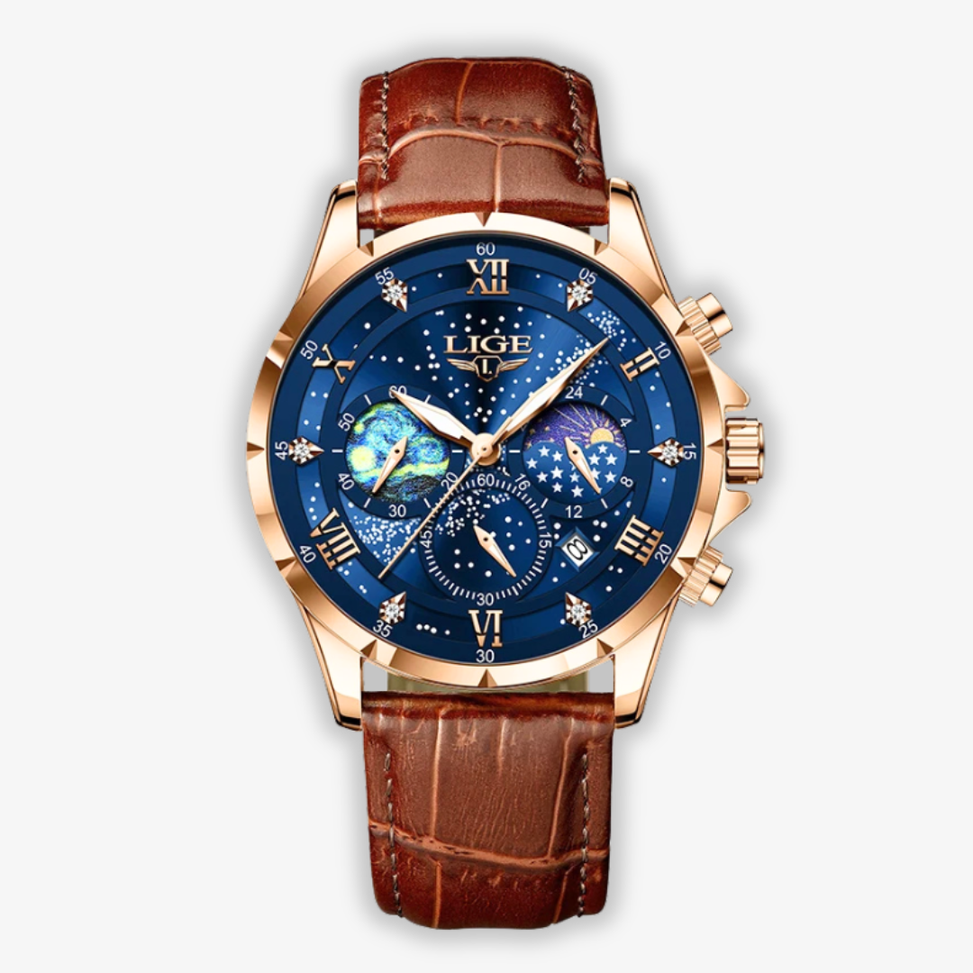Elegant maanfasehorloge