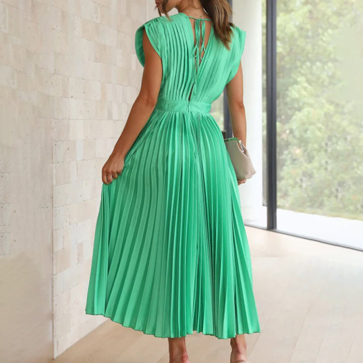 Marni™ | Tijdloze Plissé Midi-jurk