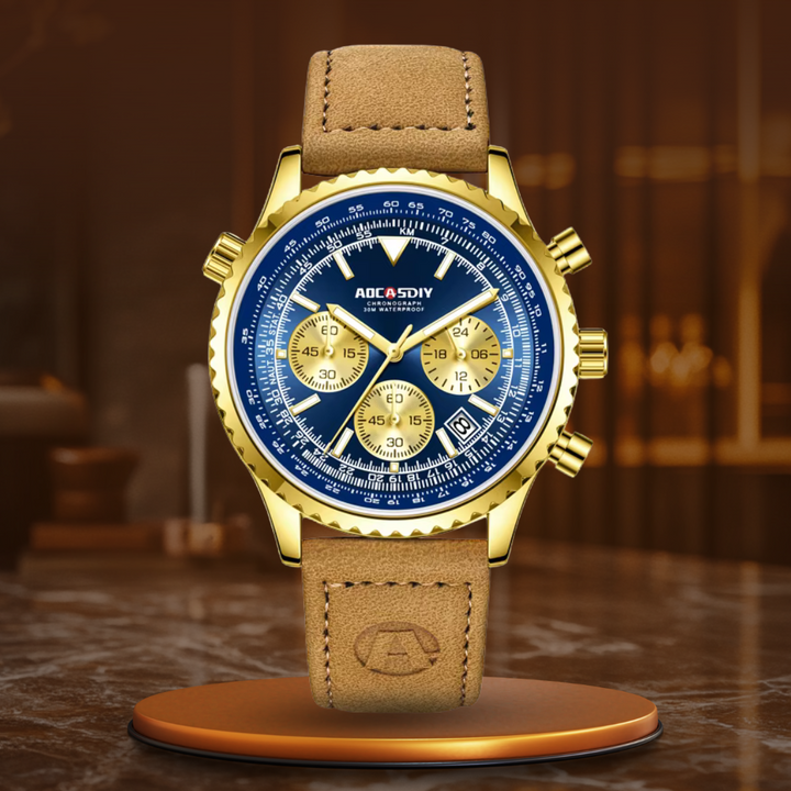 Luxe chronograafhorloge