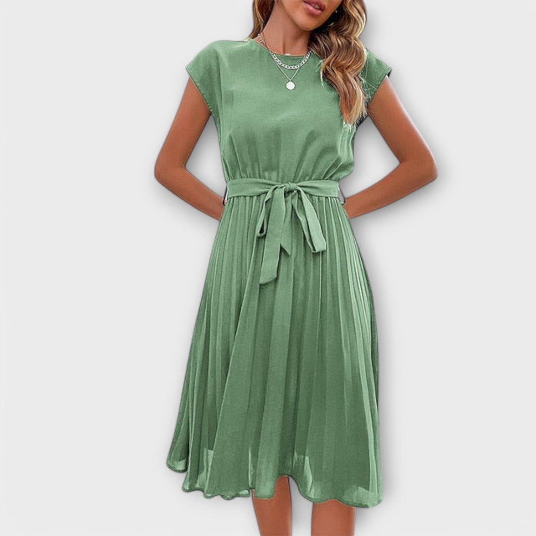 Shira™ | Zomer Midi Plissé Jurk