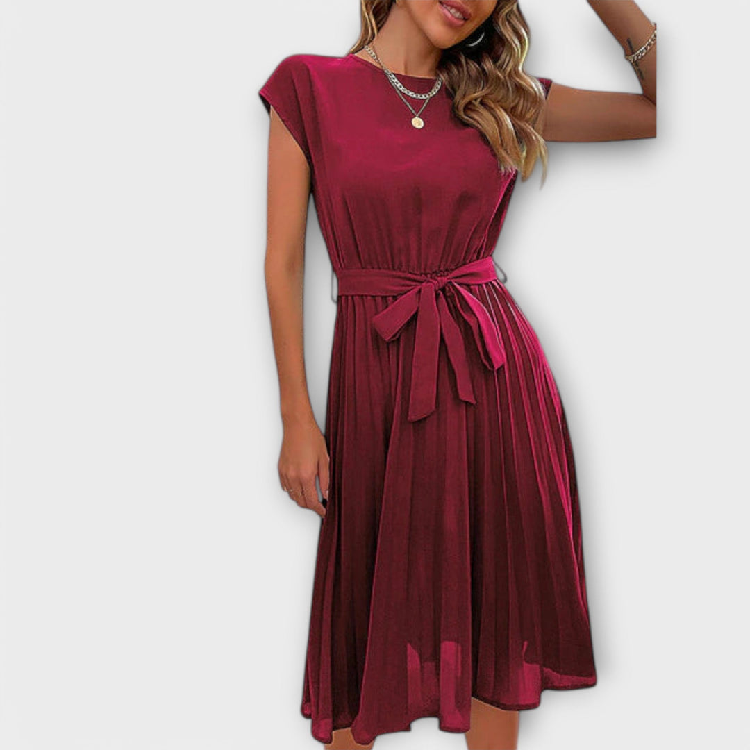 Shira™ | Zomer Midi Plissé Jurk