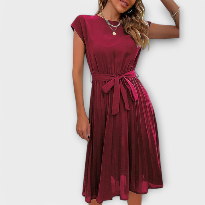 Shira™ | Zomer Midi Plissé Jurk