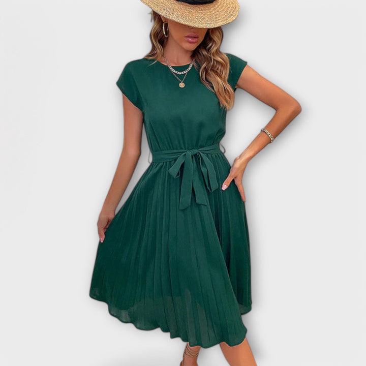 Shira™ | Zomer Midi Plissé Jurk