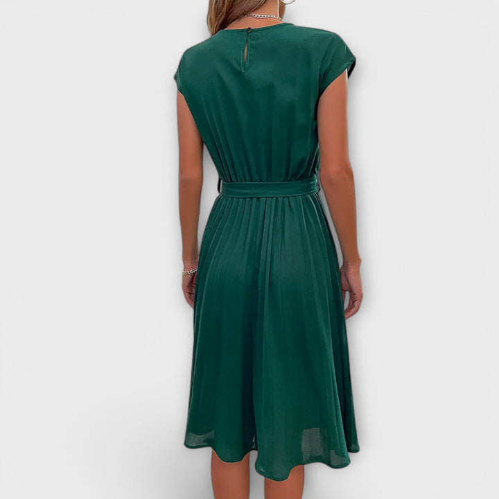 Shira™ | Zomer Midi Plissé Jurk
