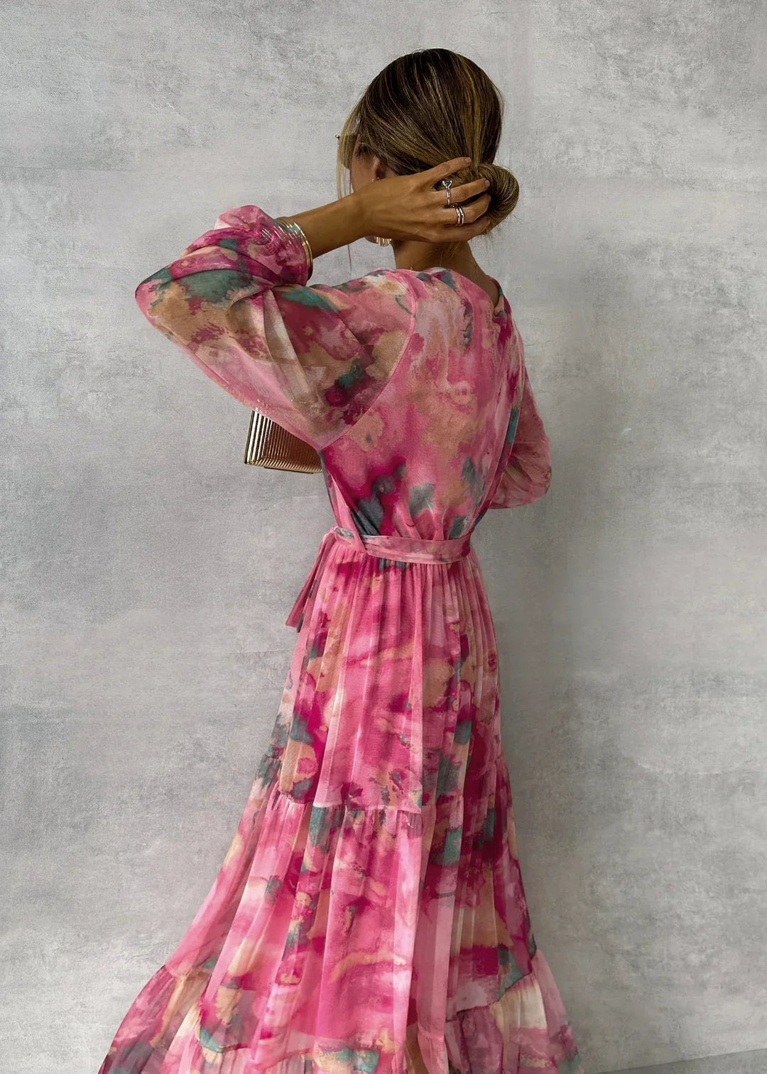 Meli | Wikkeljurk met Bloemenprint