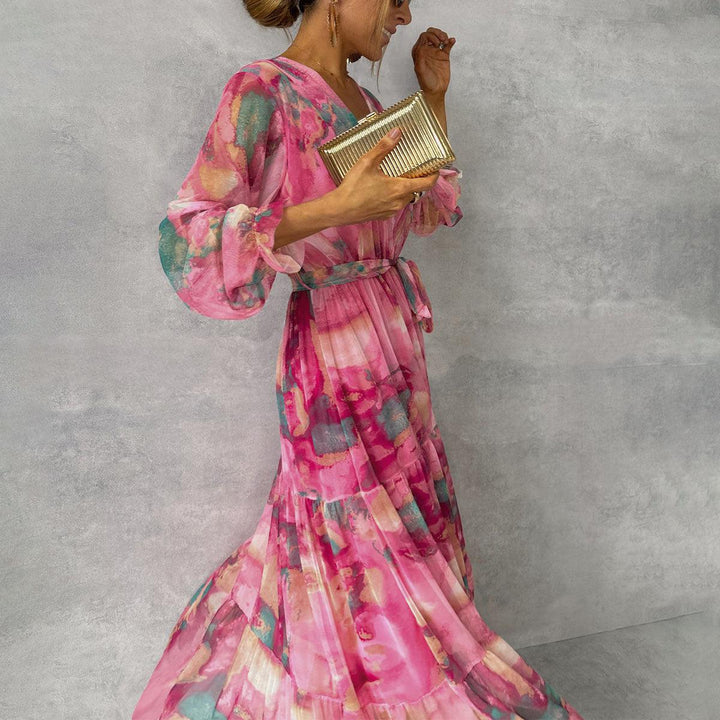 Lieke™ | Wikkeljurk met Bloemenprint