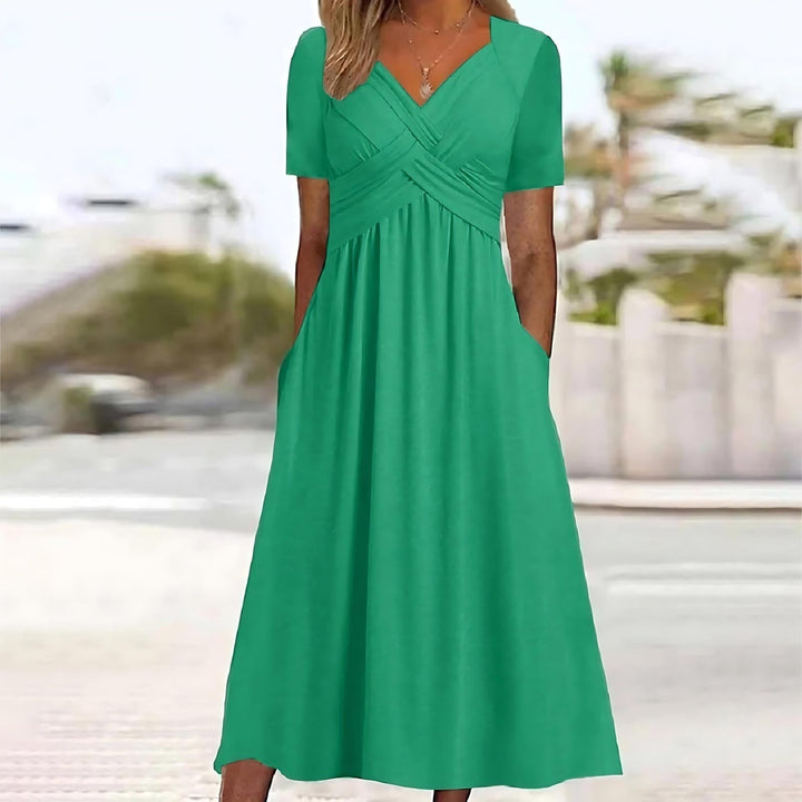 Elisa ™ | Elegante midi-jurk met flatterende buikcontrole