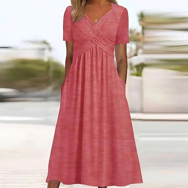 Elisa ™ | Elegante midi-jurk met flatterende buikcontrole