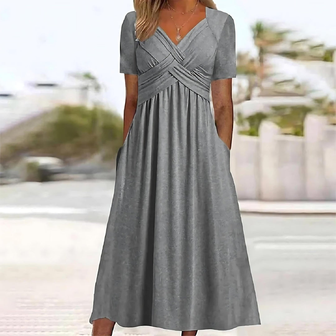 Elisa ™ | Elegante midi-jurk met flatterende buikcontrole