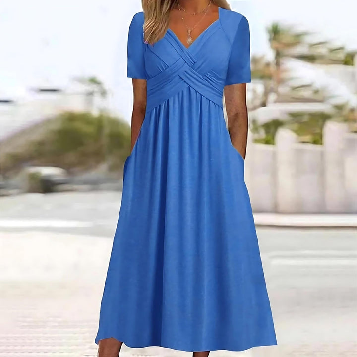 Elisa ™ | Elegante midi-jurk met flatterende buikcontrole