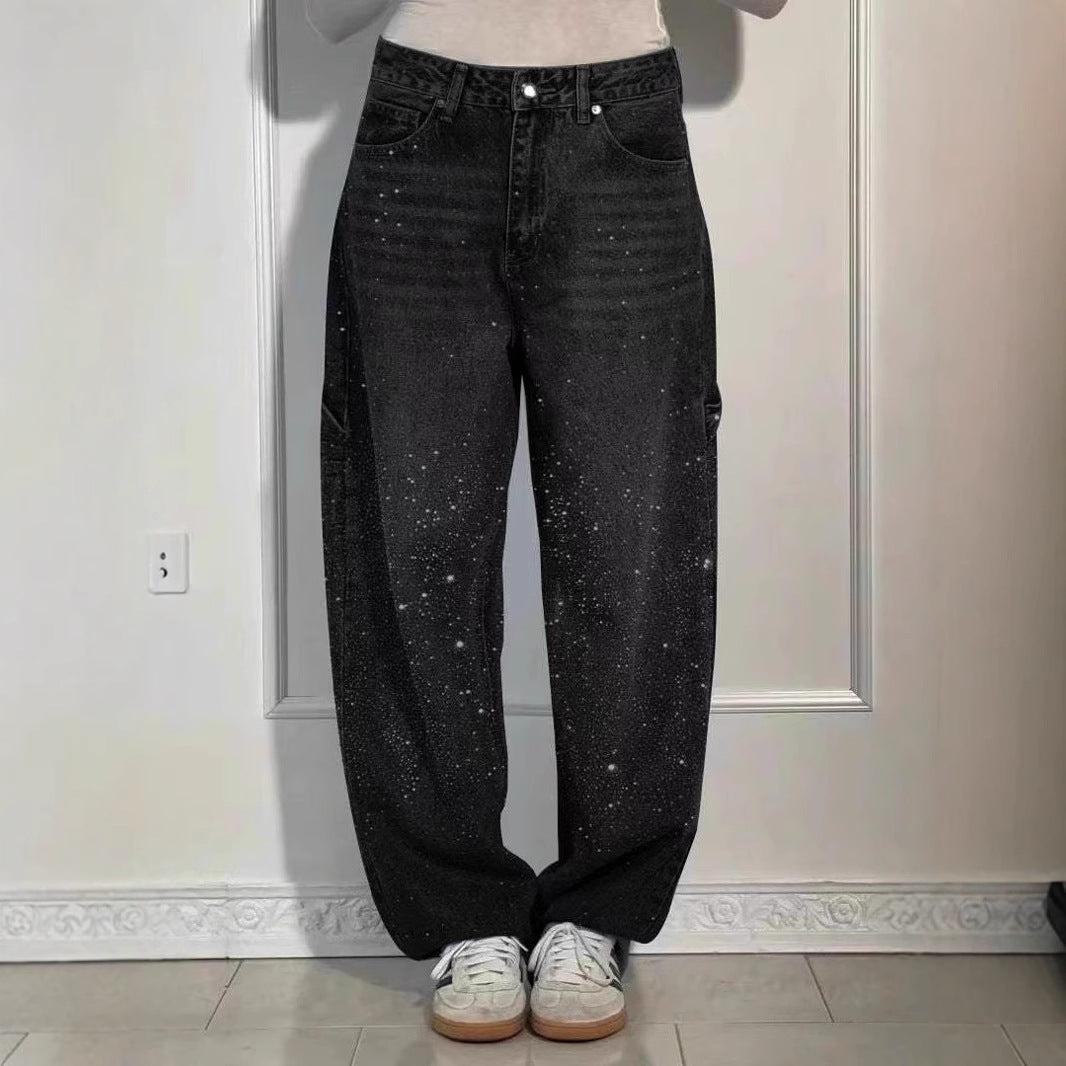 Raphaelle | Trendy Sterren Denim Cargo Broek