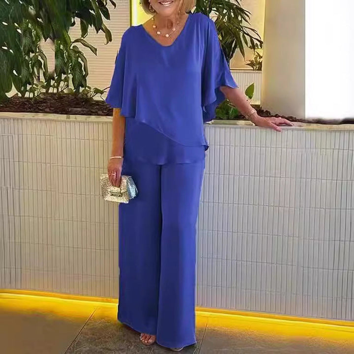 Martha - Comfortabele set met wijde benen