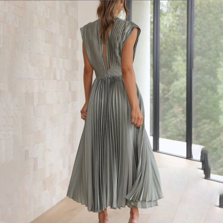 Marni™ | Tijdloze Plissé Midi-jurk