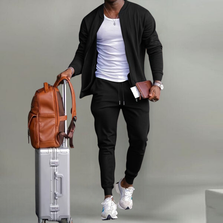 Sinatra™ - Trendy effen sportoutfit