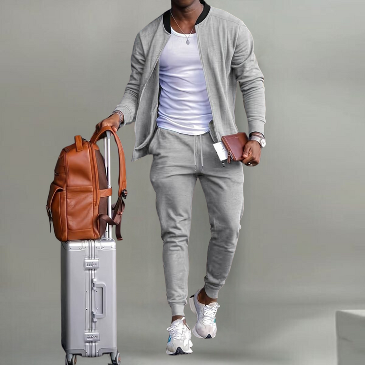 Sinatra™ - Trendy effen sportoutfit