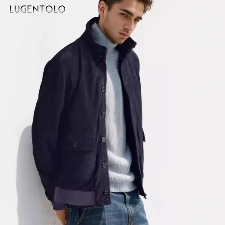 Roan™ – Vintage Bomberjack met Opstaande Kraag