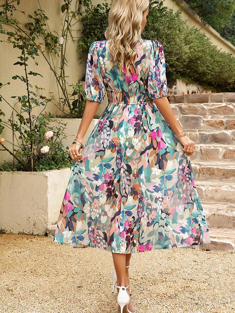 Lily™ - Elegante Bloemige Zomerjurk