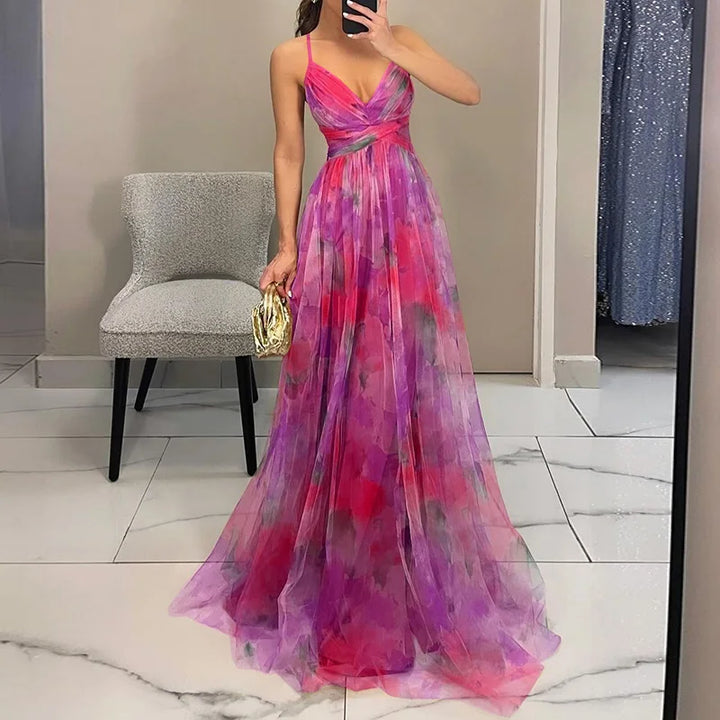 Giselle™ - Betoverende Maxi-jurk met Bloemenprint