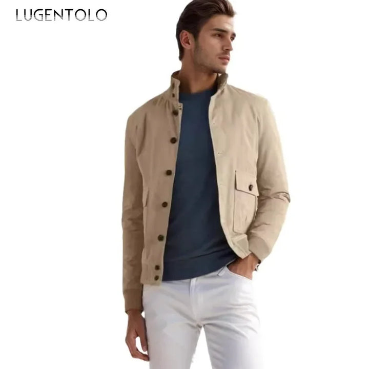 Roan™ – Vintage Bomberjack met Opstaande Kraag