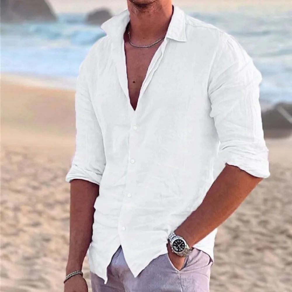 Mason™ – Casual Linen Elegance Shirt