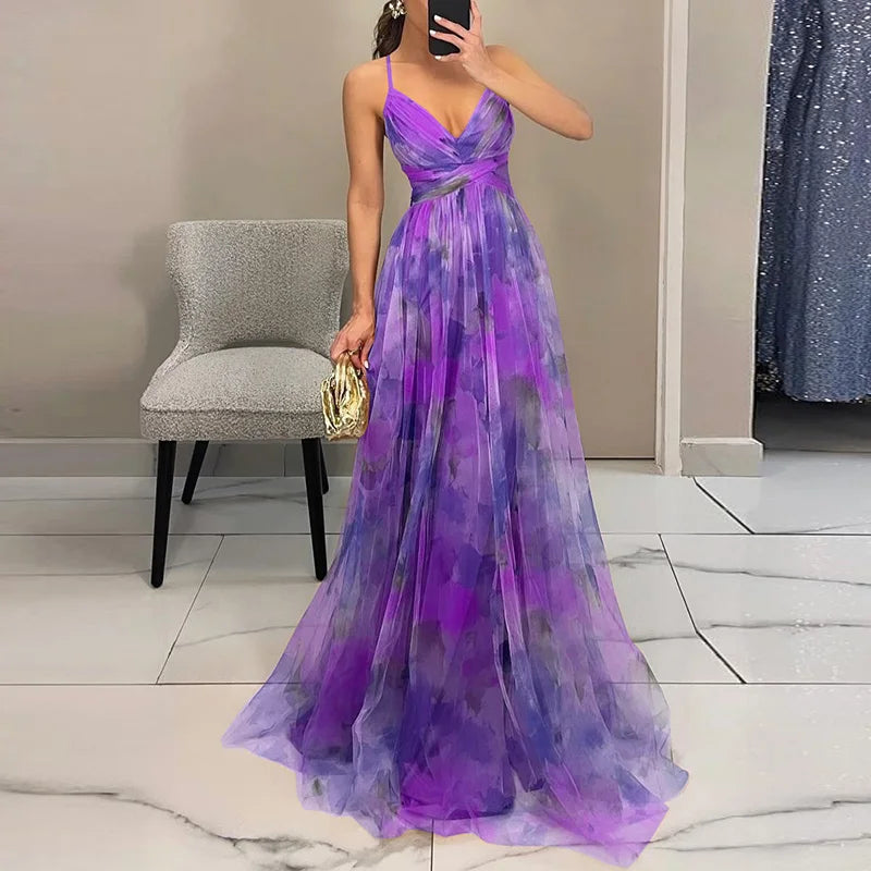 Giselle™ - Betoverende Maxi-jurk met Bloemenprint