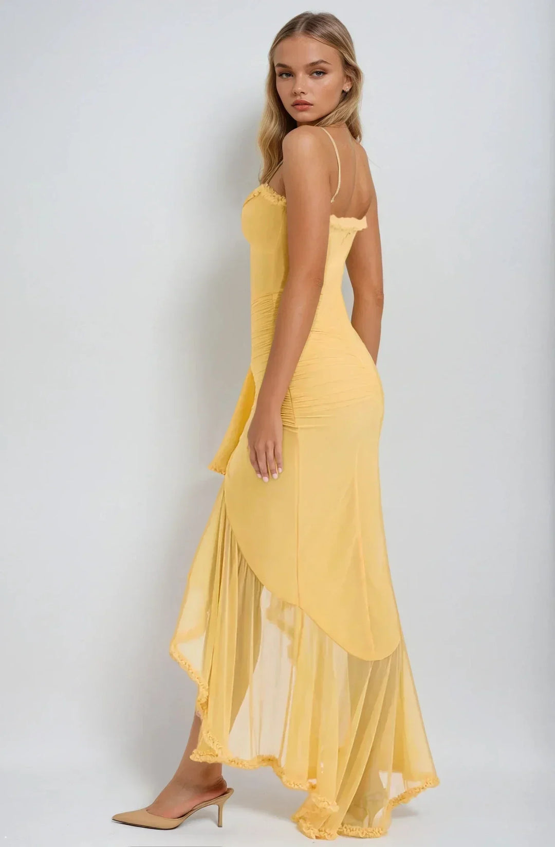 Sterre™ | Gele Gaasjurk
