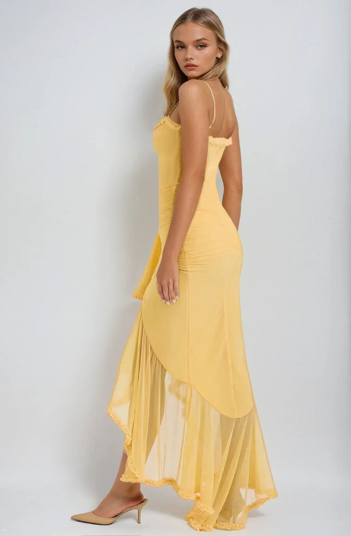 Sterre™ | Gele Gaasjurk