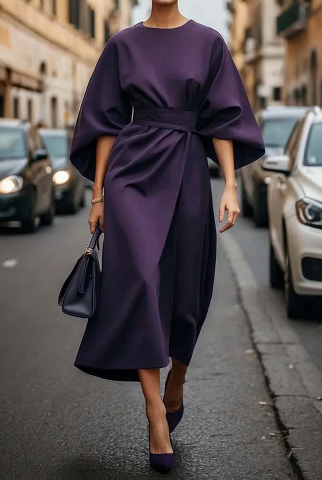 Matzliah™ | Elegante Lantern Mouw Jurk