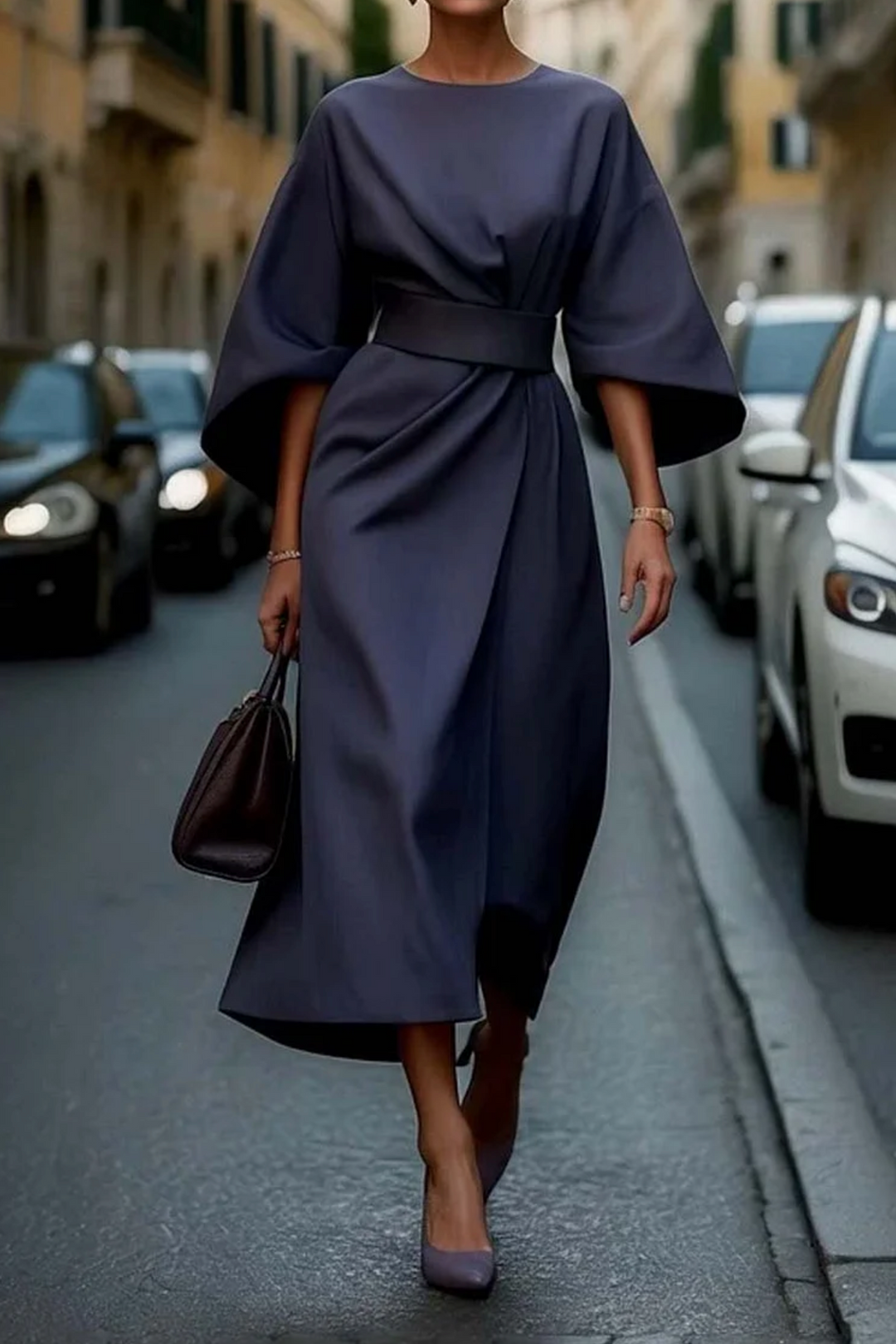 Matzliah™ | Elegante Lantern Mouw Jurk