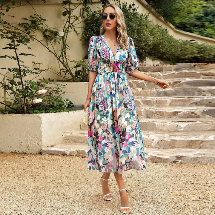 Lily™ - Elegante Bloemige Zomerjurk