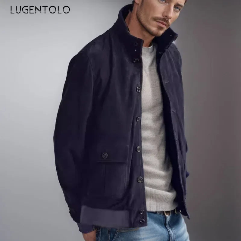 Roan™ – Vintage Bomberjack met Opstaande Kraag