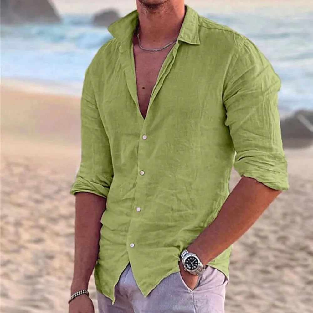 Mason™ – Casual Linen Elegance Shirt
