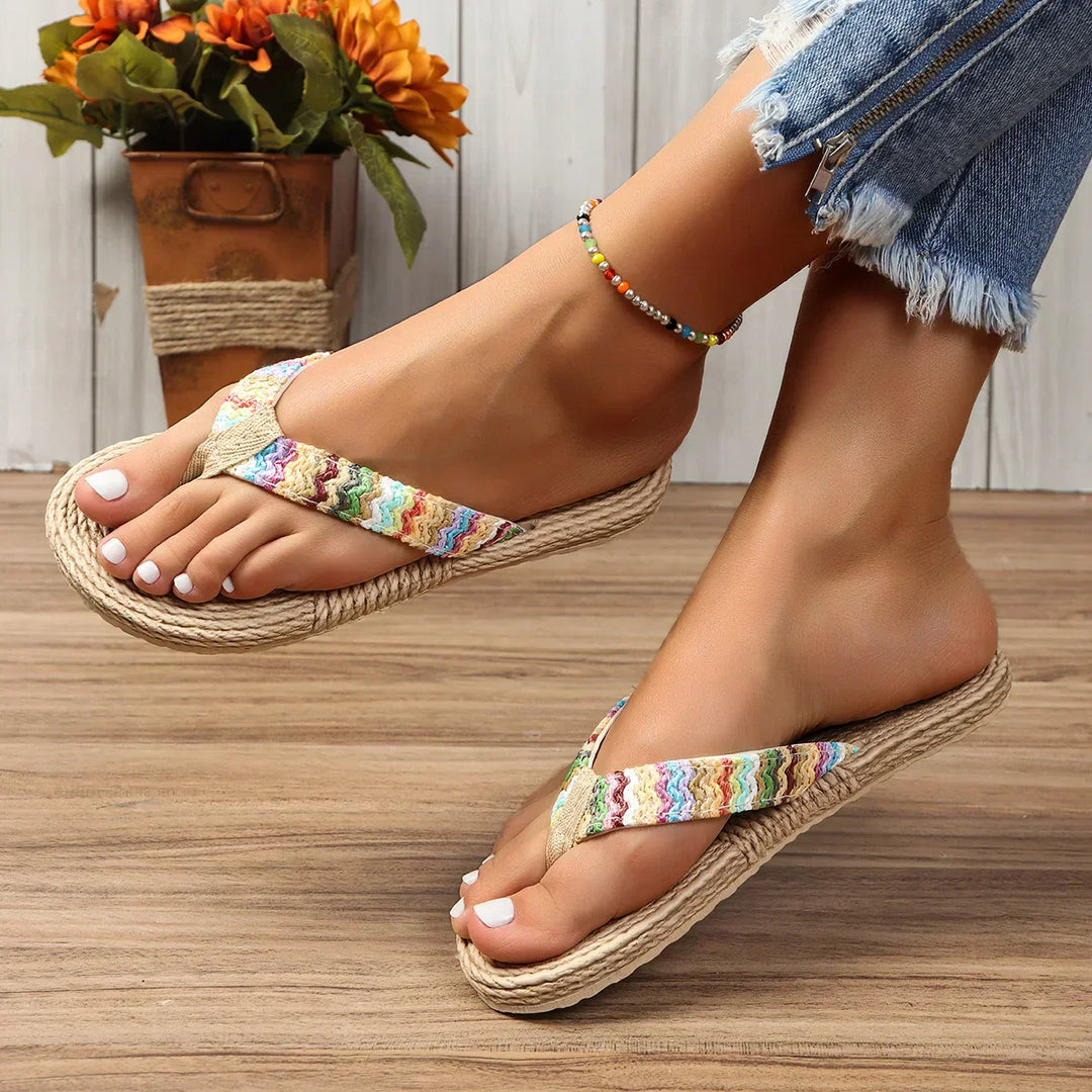 Marina | Gevlochten Flip-Flops