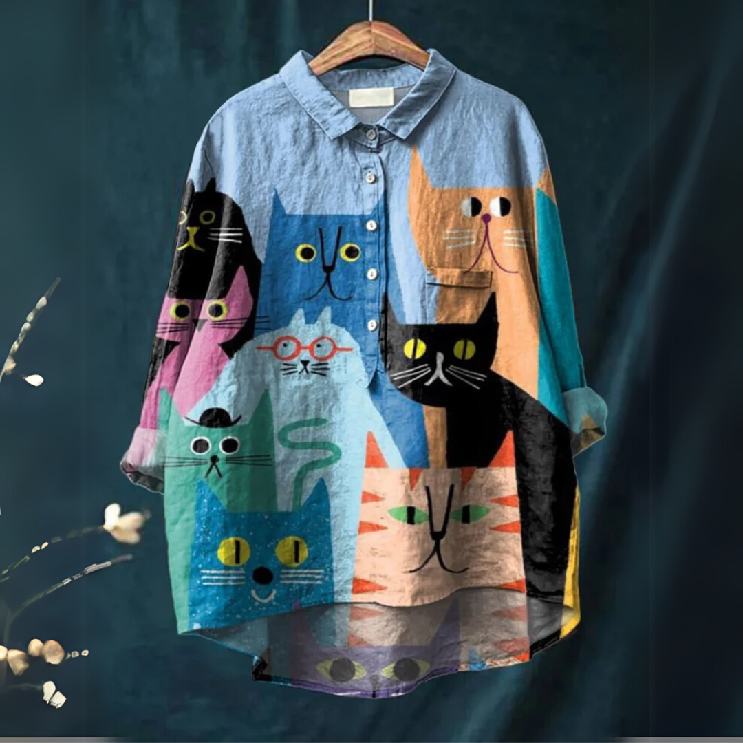 Banjo™ - Kattenkunst T-Shirt