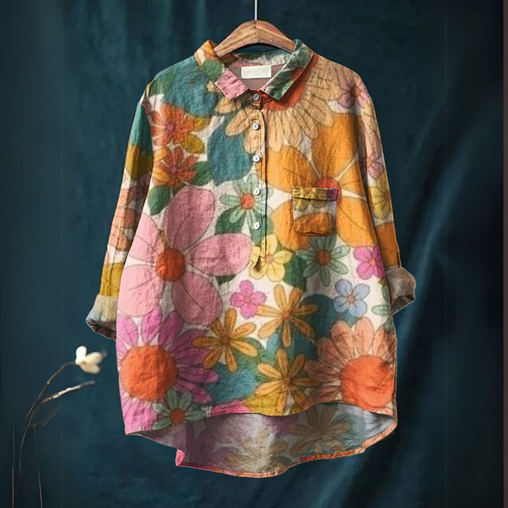 Layla™ - Bloemen Kunst Shirt