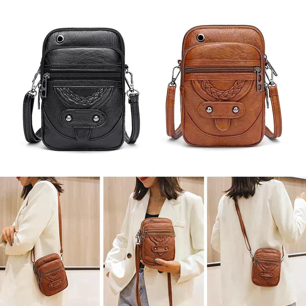 Vellana - Vintage Leren Schoudertas