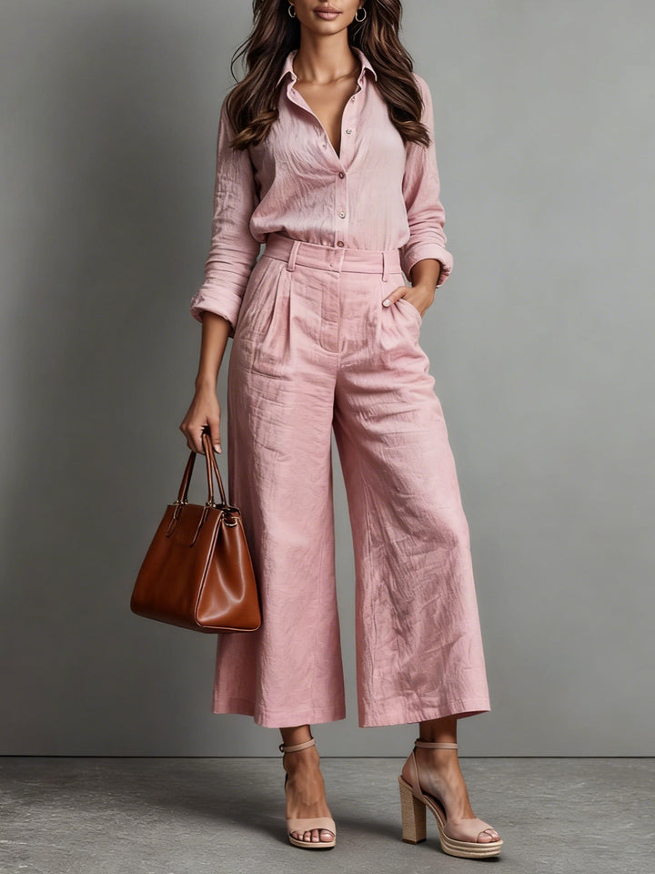 Noor™ || Losvallende set met broek